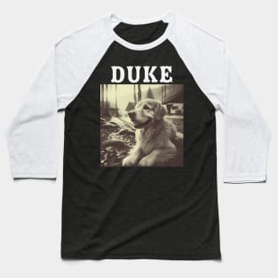 Duke, bootleg,  golden retriever puppy design for dog lovers Baseball T-Shirt